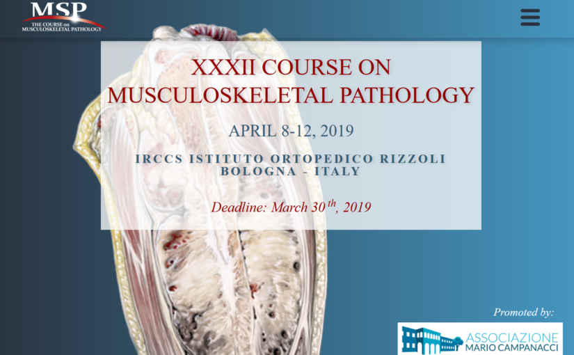 XXXII Course on  Musculoskeletal Pathology